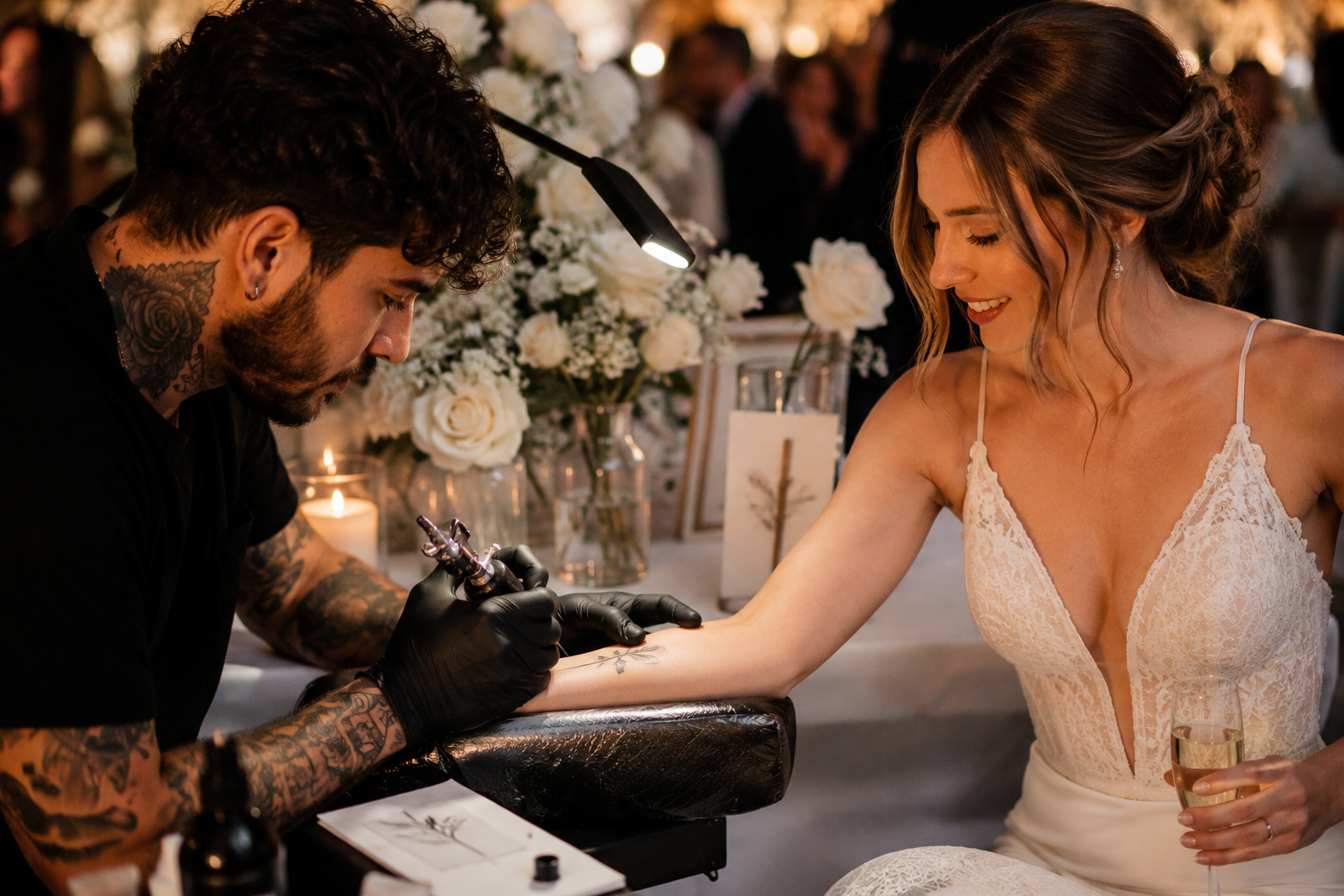 Tatuajes para invitados de boda